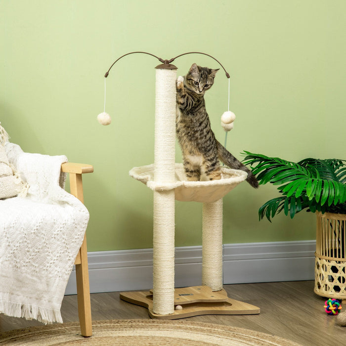 Cat Tree Tower With Sisal Rope Scratching Post