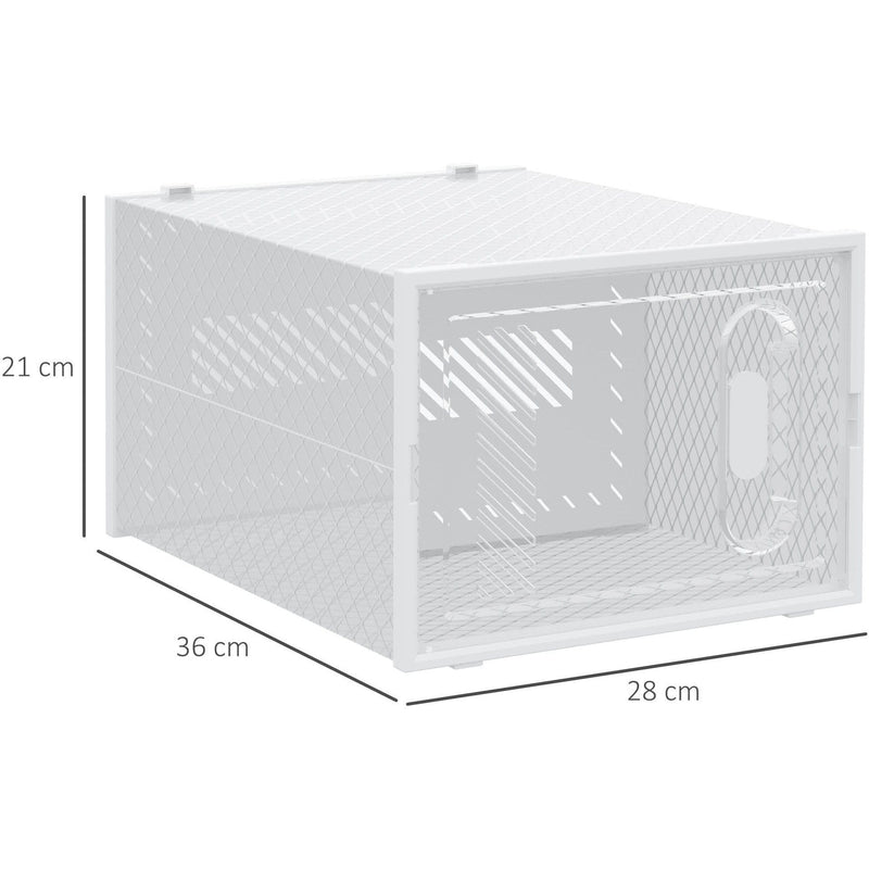 Portable Shoe Storage Cabinet, Holds 18 Pairs, Up To Size 12