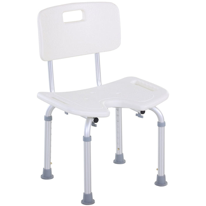 Shower Seat With Legs, Non Slip Feet, Adjustable Legs