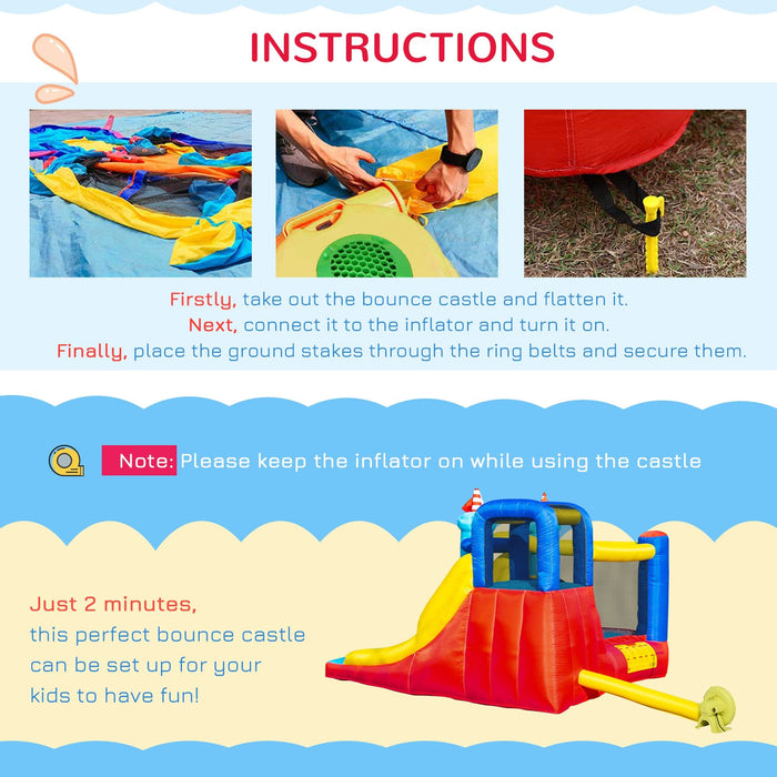 Sailboat Bounce Castle 4 Features 2.65m, Age 3-8