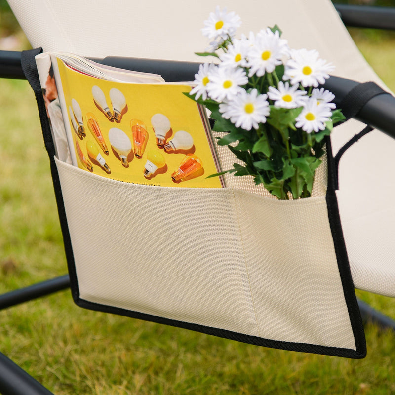 Rocking Garden Lounger Outsunny