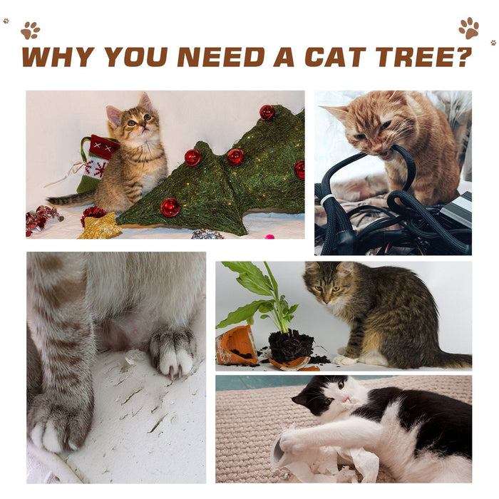 Grey Multi Level Cat Tree, Climbing Frame, Jute Posts, Condo