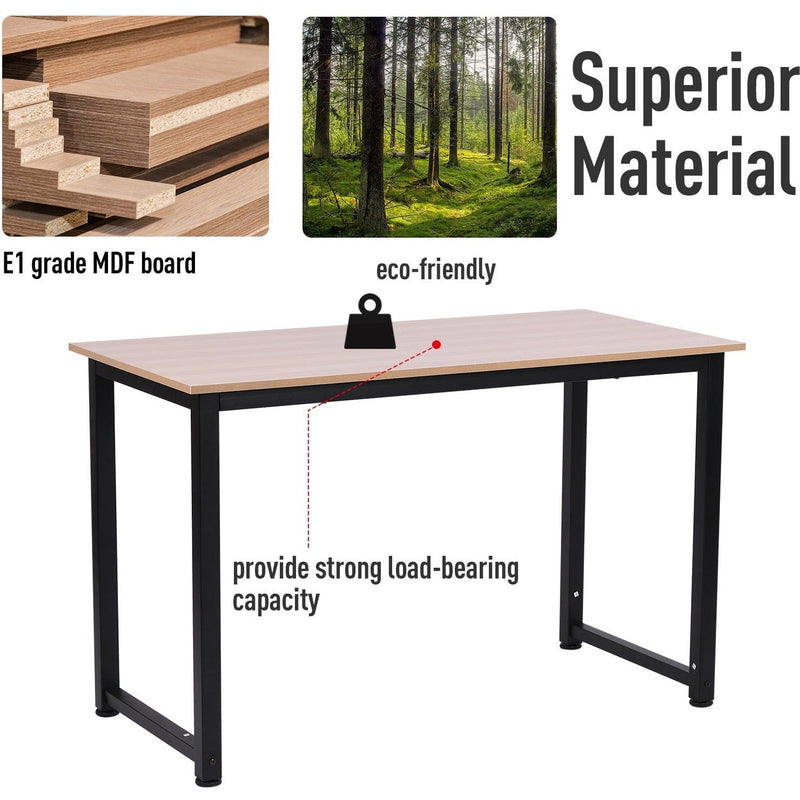 Adjustable Computer Desk with Metal Frame