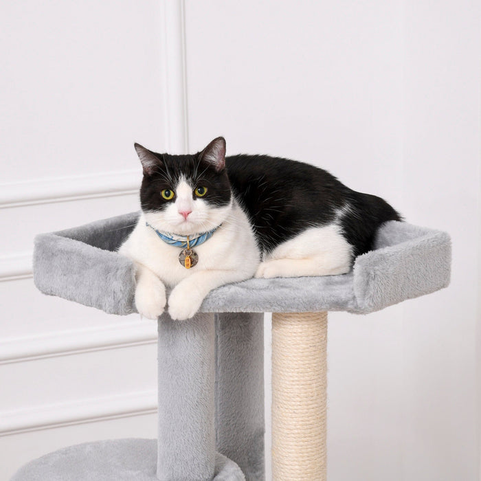 Multi-Level Cat Tower, Scratching Post, Condo, Plush Perches