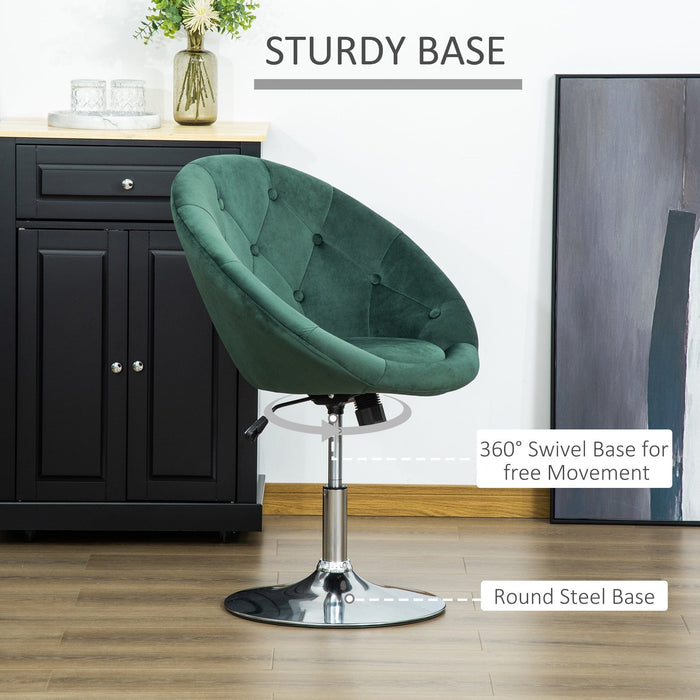 Modern Velvet Swivel Tub Chair