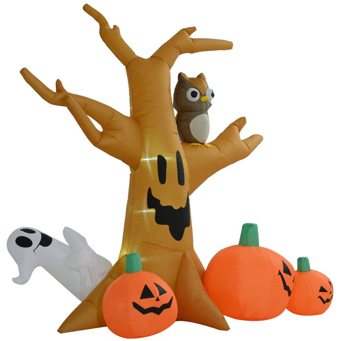 Spooky Blow Up Halloween Pumpkin Tree