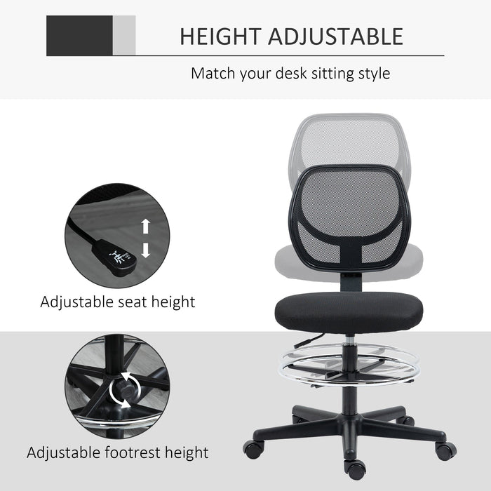 Mesh Standing Desk Chair Black