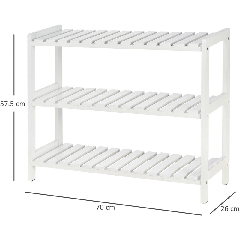 3 Tier Wooden Shoe Rack