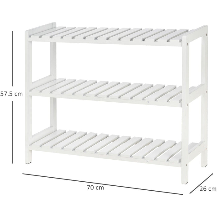 3 Tier Wooden Shoe Rack