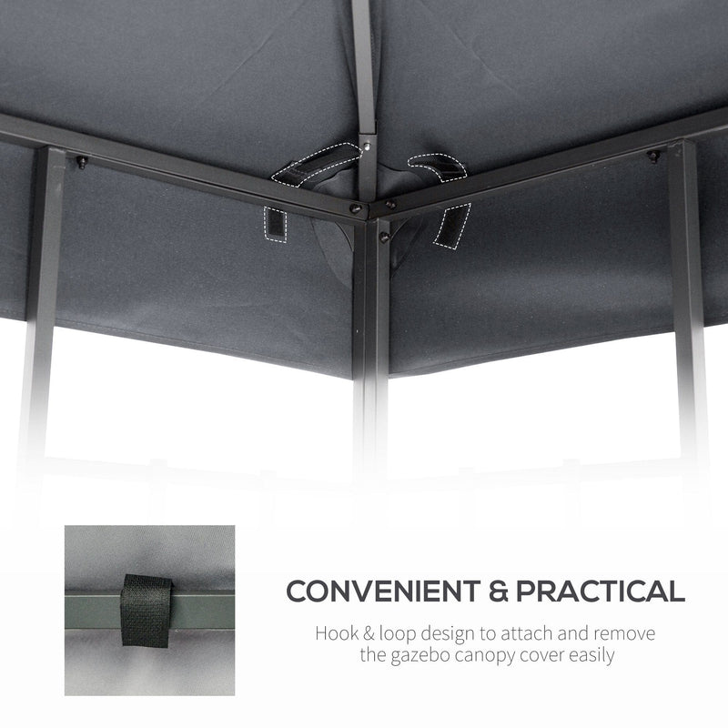 Waterproof Gazebo Canopy Replacement 3x3 (Top Only)