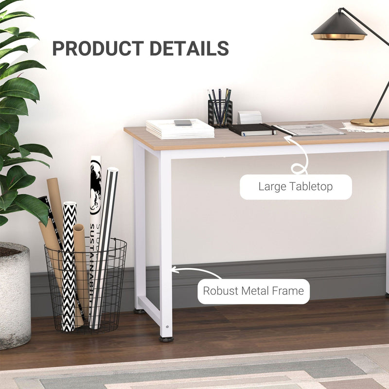 Adjustable Computer Desk with Metal Frame