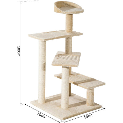 Cat Tree, Scratching Post, Climbing Tower, Activity Centre Pawhut
