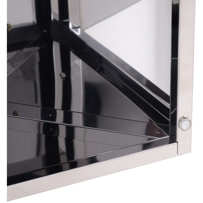 Corner Bathroom Mirror Cabinet, Stainless Steel