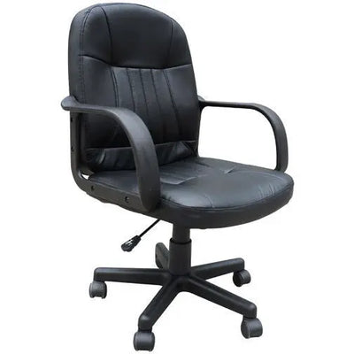 PU Leather Mid Back Swivel Office Chair Homcom