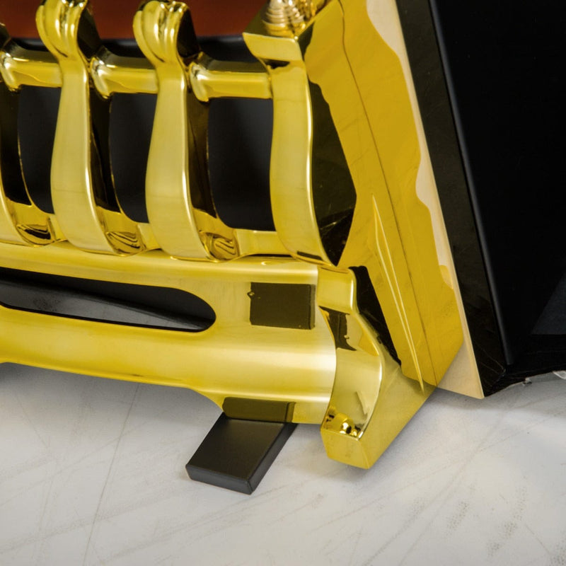 Electric Fireplace With Golden LED Flame