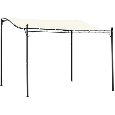 3x3m Elegant Metal Pergola Canopy Outsunny