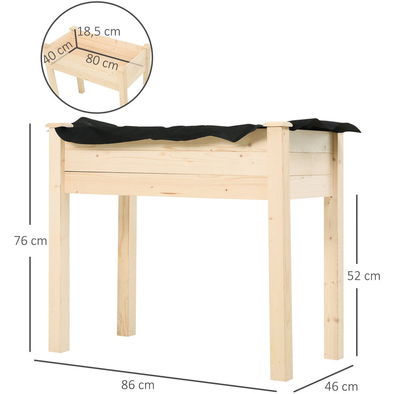 Raised Wooden Flower Beds