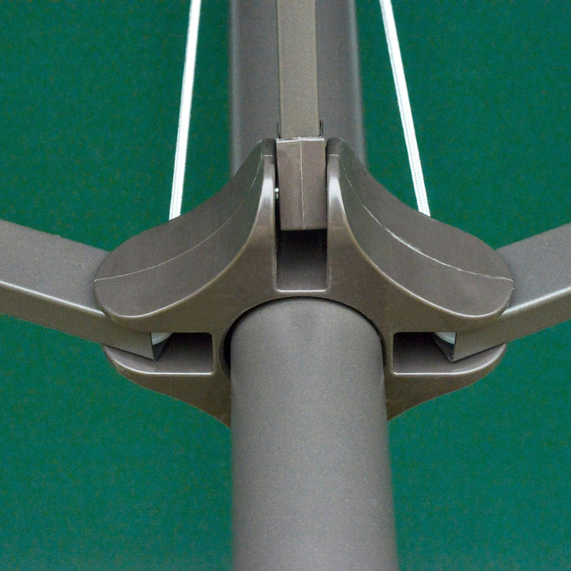 4.6m Double Sided Parasol With Crank Handle, Cross Base