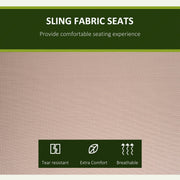 Deluxe 3 Seater Garden Swing Chair with Adjustable Canopy Outsunny