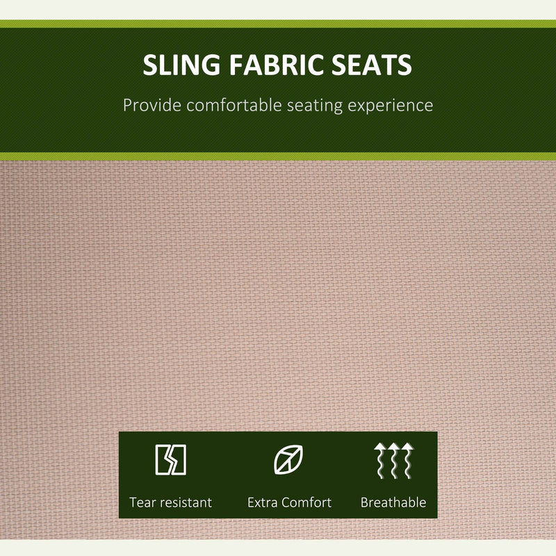 Deluxe 3 Seater Garden Swing Chair with Adjustable Canopy Outsunny