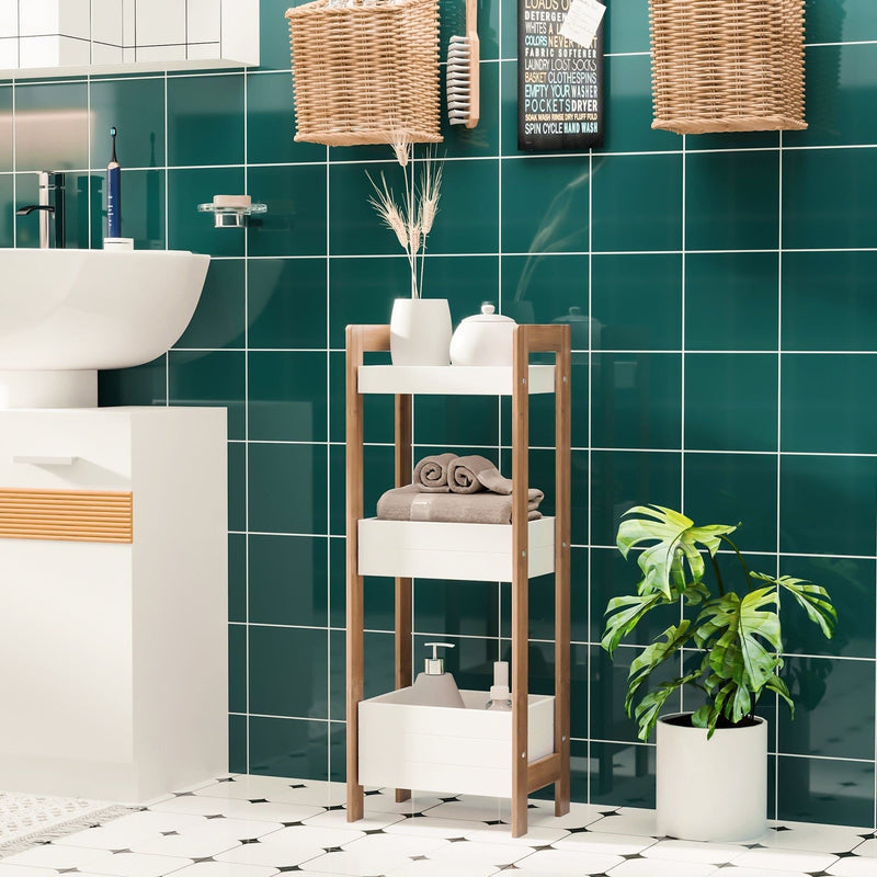 Bamboo Bathroom Storage Unit