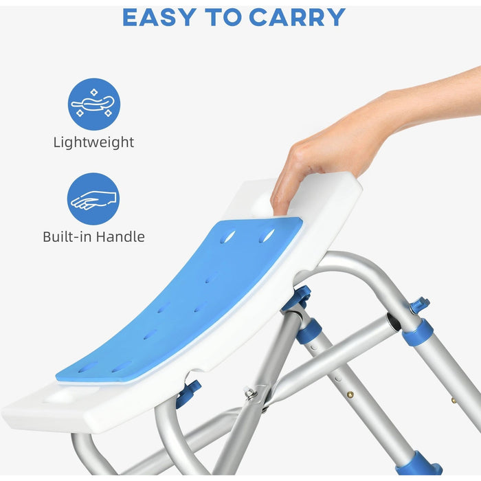Padded Shower Chair for Elderly/Disabled, Blue