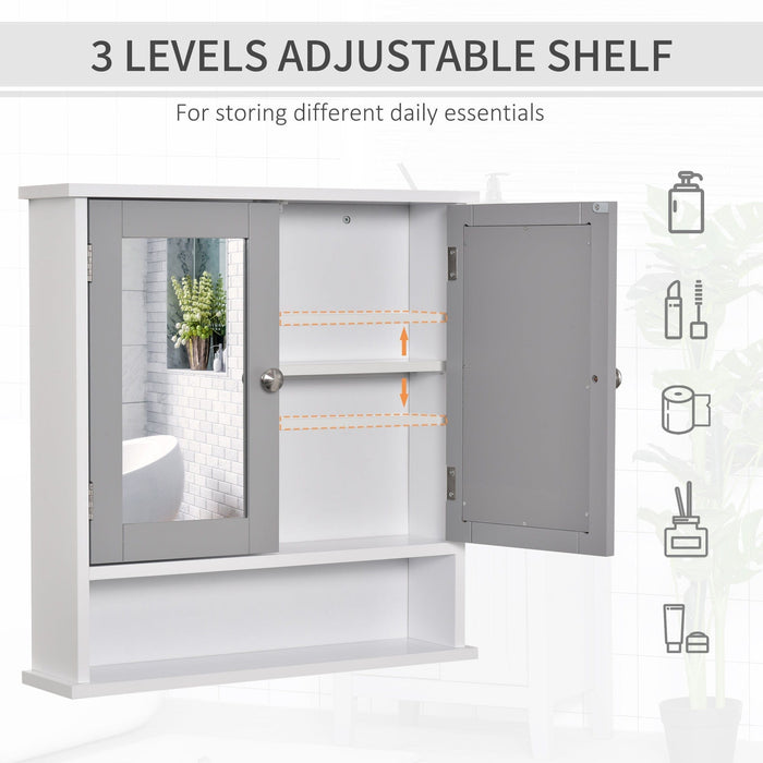 Wall Mounted Bathroom Cabinet with Mirror With Shelf