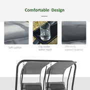 Canopy Swing Seat, Modern Garden Swing Seat, Outdoor Outsunny