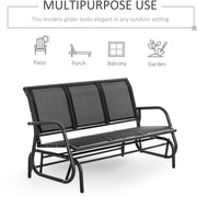 Garden Bench 3 Seater, Rocking Glider Outsunny