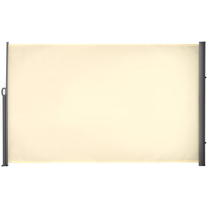 Retractable Privary Screen For Patio, 3x1.8M, Cream