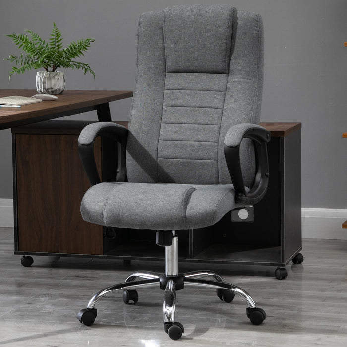 High Back Office Chair With Wheels, Adjustable Height