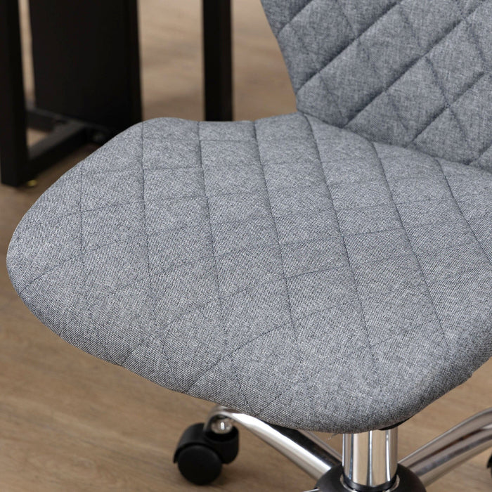 Linen Office Task Chair Grey