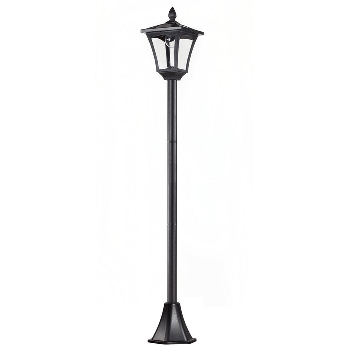 Solar Lamp Post, IP44, L18xW18xH160cm, Black