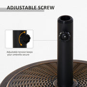 Stylish Patio Umbrella Stand, 35-48mm Poles Outsunny