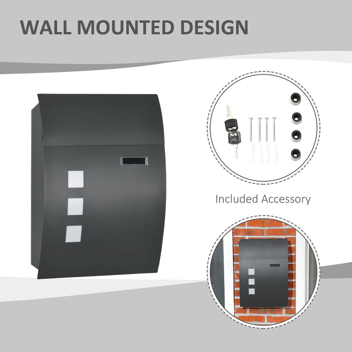 Contemporary Wall Mounted Post Box