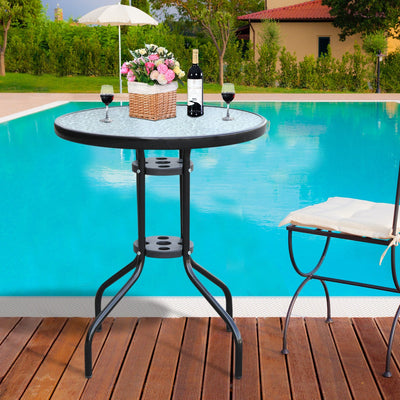 Round Garden Table Outsunny
