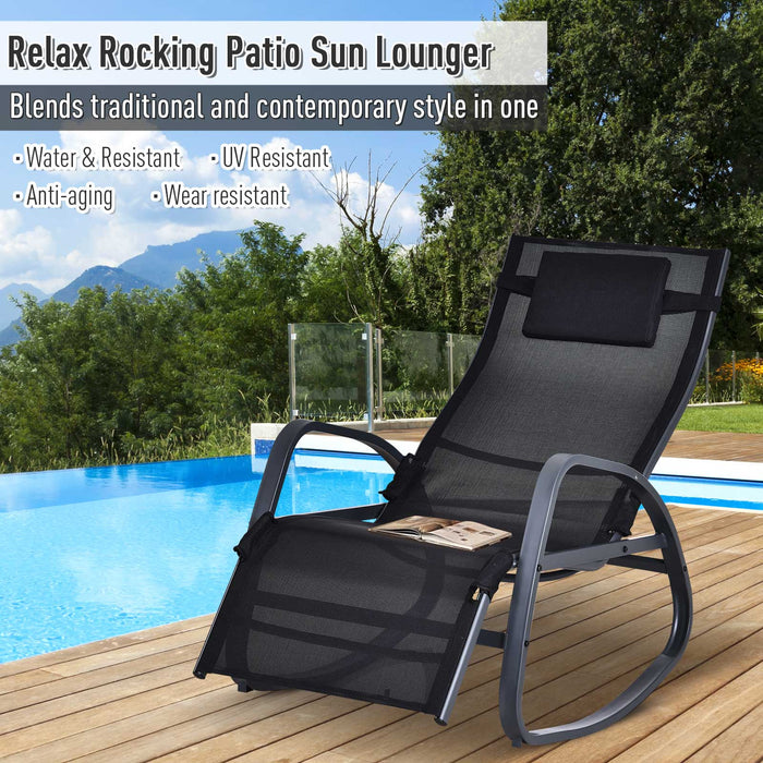 Folding Rocking Sun Lounger