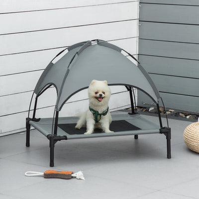PawHut Dog Bed with UV Canopy  76cm PawHut