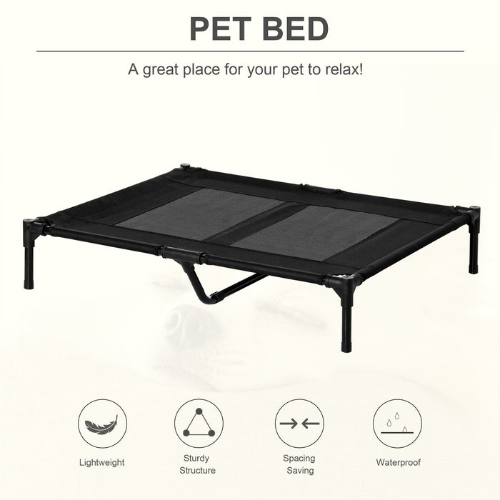 Raised Dog Bed For Large Dogs - Black