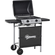 Image of a 2 Burner Gas BBQ Grill Trolley