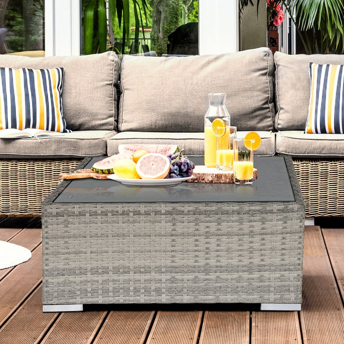 Rattan Patio Coffee Table