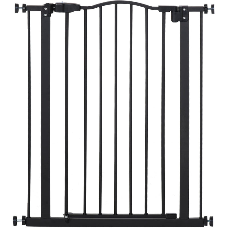 Safety Gate For Stairs, Auto-Close Door, 74-84cm, Black