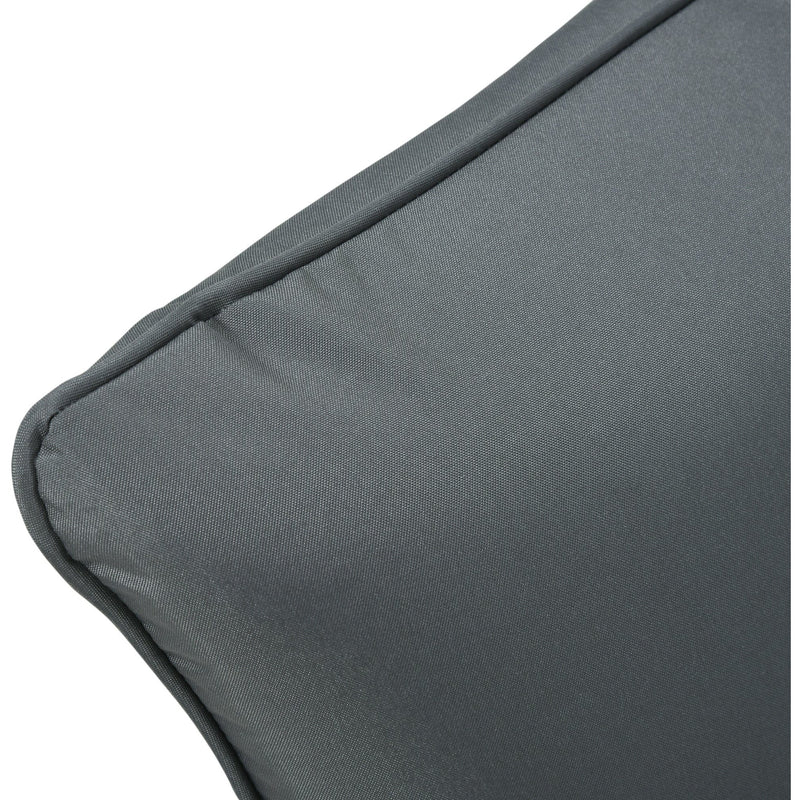 Thick Chair Cushions Outdoor - Charcoal Outsunny