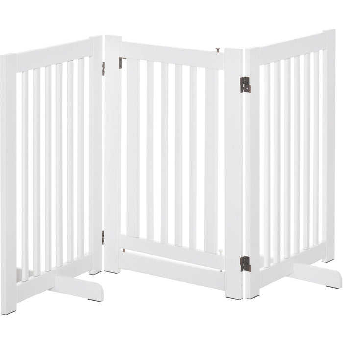 No Screw Pet Gate, Wooden, Freestanding, 155 x 76cm, White