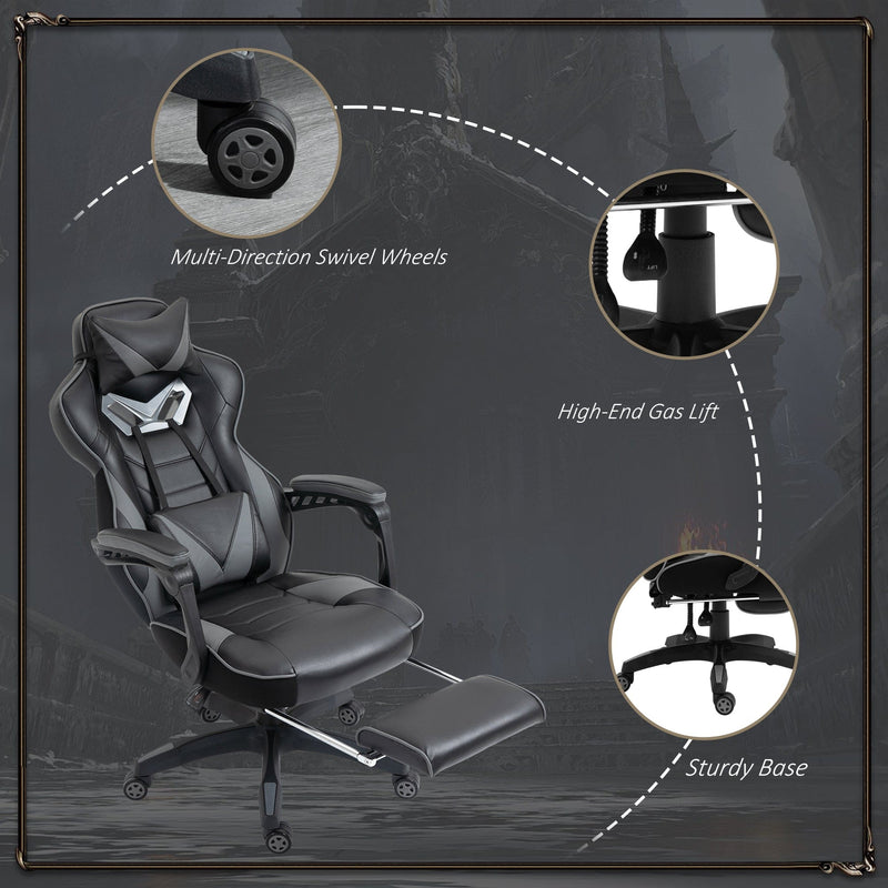Racing Gaming Chair Grey