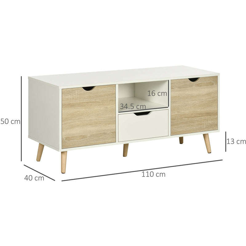 TV Unit Cabinet, up to 50", Storage, Natural