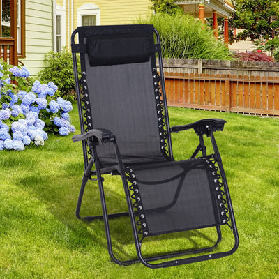Folding Outdoor Zero Gravity Chair Outsunny