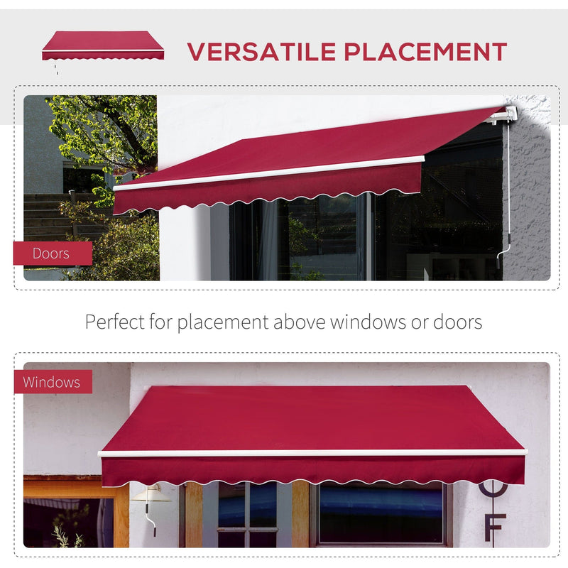 Retractable Awning For House, 3.5M x 2.5M