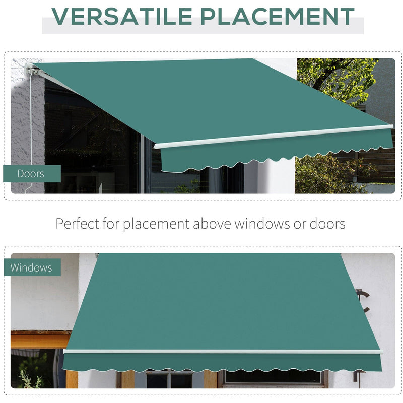 Manual Retractable Awning, 3.5 x 2.5 m