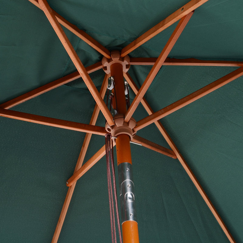 2m Garden Parasol, Green